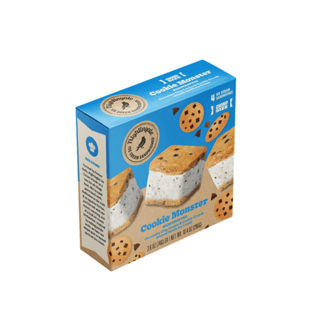 Nightingale Ice Cream Cookie Monster, Chomp Size, Ice Cream Sandwiches
