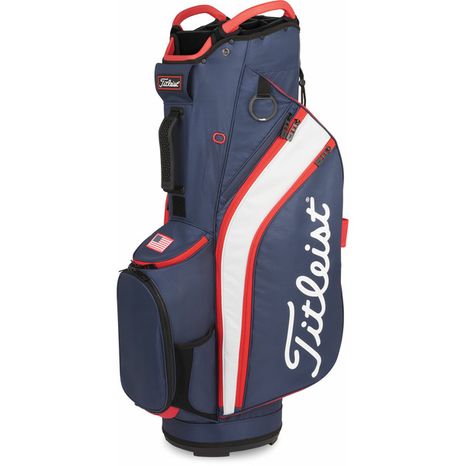 Titleist 2022 Cart 14 Cart Bag - Navy, White & Red