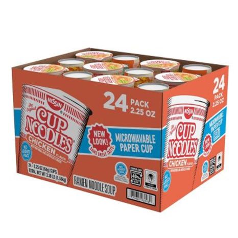 Nissin Ramen Noodle Soup, Chicken Flavor, 24 Pack