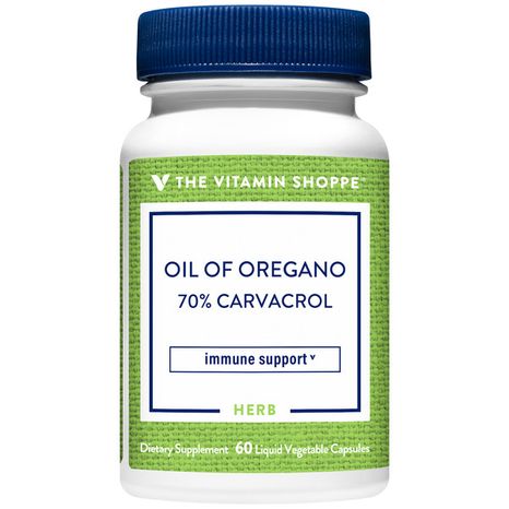 The Vitamin Shoppe Super Strength Oil of Oregano - Wild Mediterranean - 45 MG (60 Liquid Vegetarian Capsules)