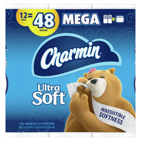 Charmin Ultra Soft Toilet Paper, Mega Rolls