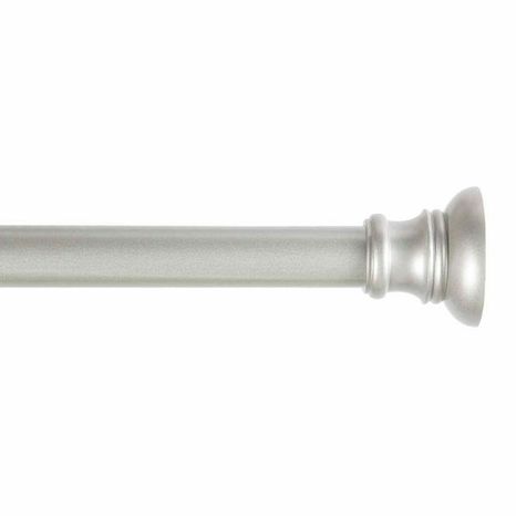 Kenney Tension Rod, No Tools, Brushed Nickel