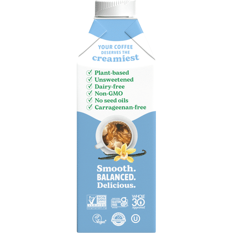 nutpods No Sugar Unsweetened French Vanilla Coffee Creamer