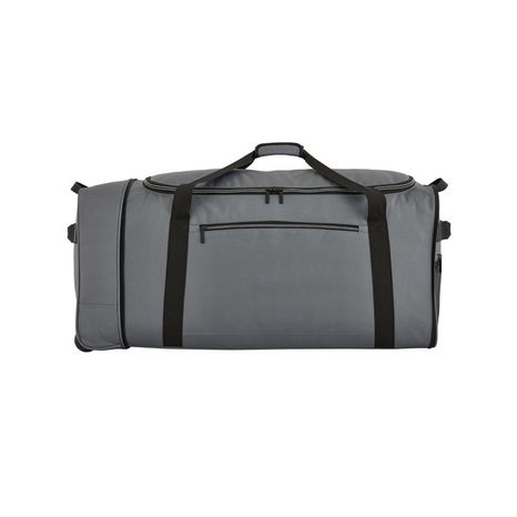 Protege Navigation Jumbo Tri-Fold Collapsible Rolling Locker Duffel, 36-Inch - Gray