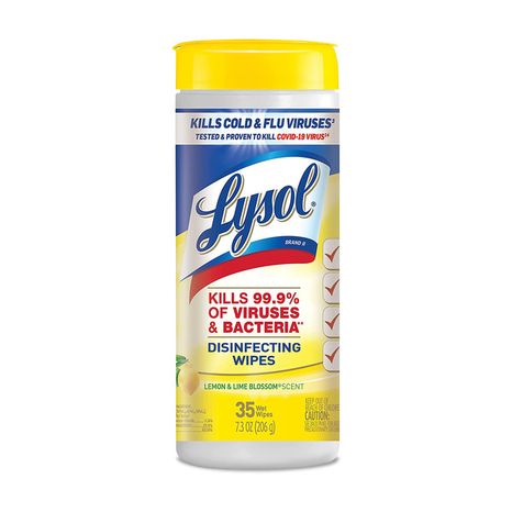 Lysol Multi-Surface Antibacterial Cleaning Wipes, Lemon and Lime Blossom