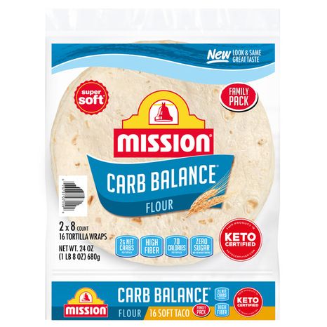 Mission Carb Balance Soft Taco Flour Tortillas