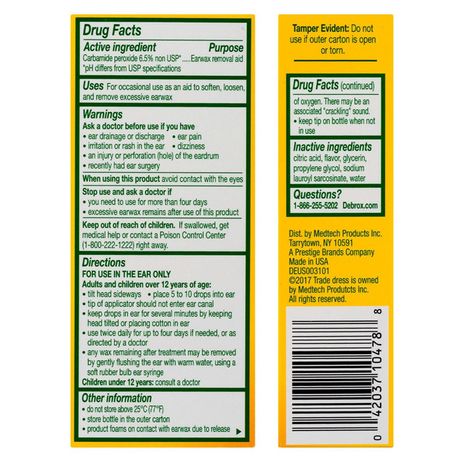 Debrox Earwax Removal Drops