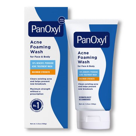 PanOxyl 10% Benzoyl Peroxide Acne Foaming Wash, Maximum Strength