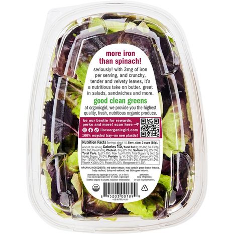 Organic Girl True Hearts Butter, Plus Salad