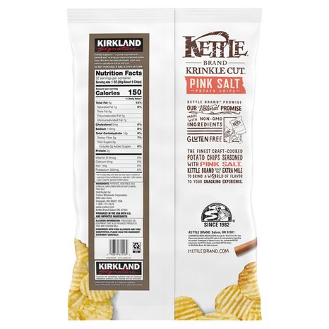 Kettle Brand Himalayan Salt Potato Chips, 32 oz