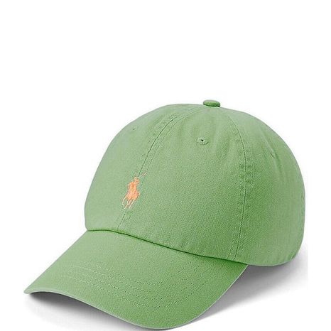 Ralph Lauren Classic Cotton Embroidered Chino Sports Cap - Outback Green