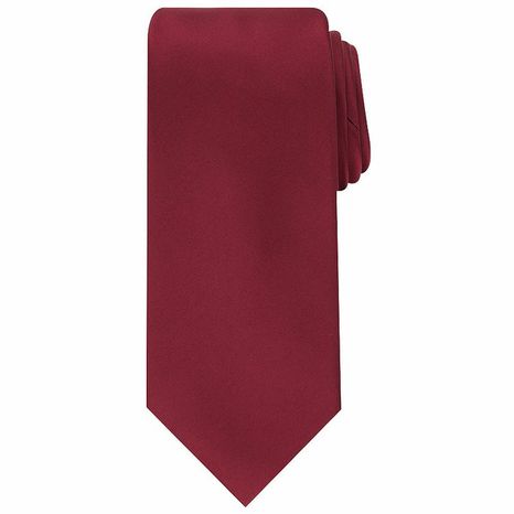 Bespoke Apothecary Men's Solid Tie - Burgundy Sateen