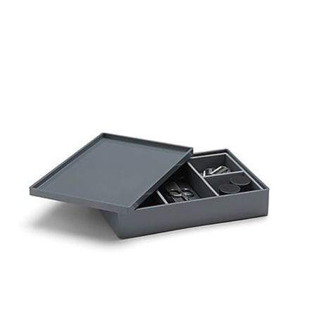 Poppin Dark Grey Medium Accessory Tray