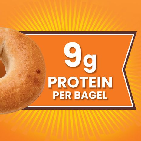 Thomas’ 6 ct, Plain, Bagels, 10g Protein, Kosher, Bagels, 20 oz