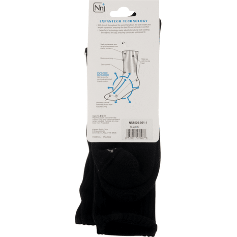 Nn+ Socks, Men's, Premium, Black, Shoe Size 6-15