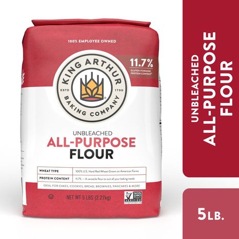 King Arthur Baking Company All Purpose Unbleached Flour, Non-GMO Project Verified,Kosher, No Preservatives