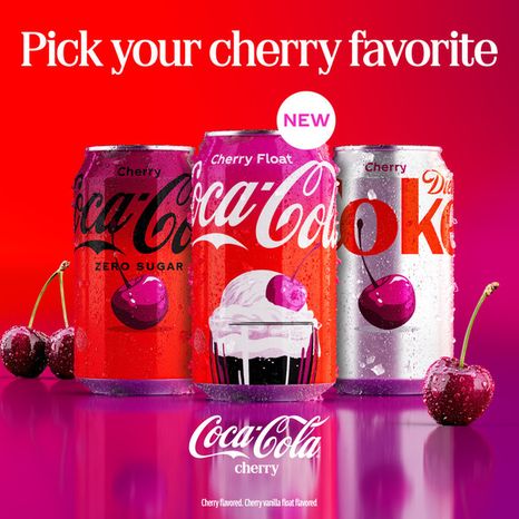 Coca-Cola Cherry Soda Bottle