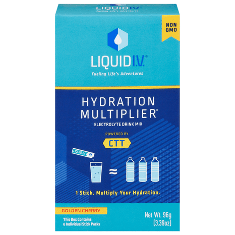 Liquid I.V. Hydration Multiplier Electrolyte Drink Mix, Golden Cherry