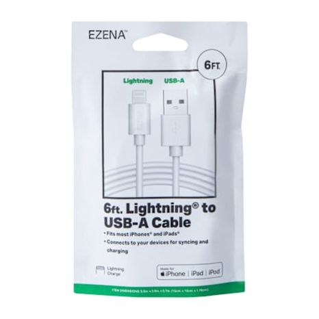 Ezena Lighting To USB-A Cable