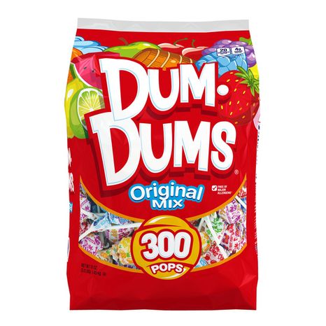 Dum Dums Original Mix Lollipops, Assorted Flavor Candy