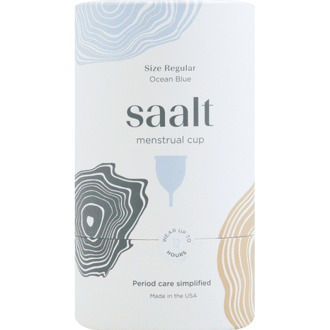 Saalt Menstrual Cup, Ocean Blue, Regular