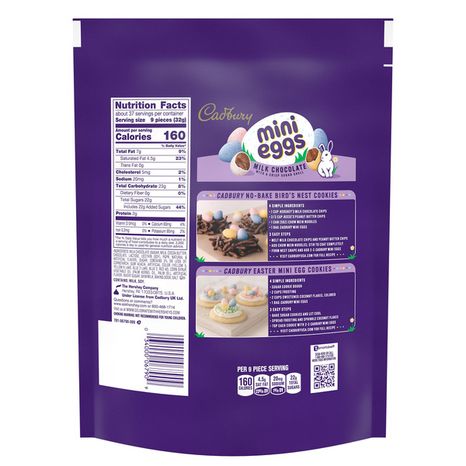 CADBURY MINI EGGS Milk Chocolate, Easter Candy Bulk Bag, 42 oz
