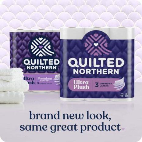 QUILTED NORTHERN ULTRA PLUSH TOILET PAPER, 12 MEGA ROLLS