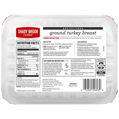 Shady Brook Farms® 99% Fat Free Ground Turkey Breast Tray