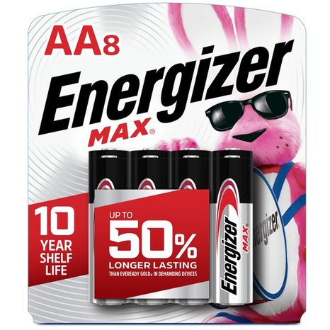 Energizer AA Batteries, Double A Alkaline Batteries