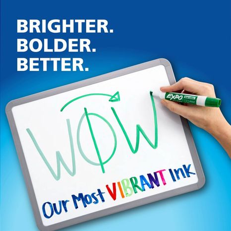 EXPO Dry Erase Markers, Assorted Ink, Low Odor
