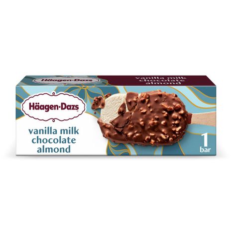 Haagen-Dazs Vanilla Milk Chocolate Almond Ice Cream Bar