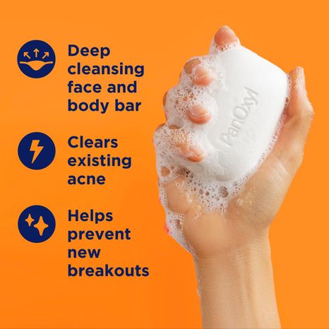 PanOxyl Acne Treatment Bar, Max Strength 10% Benzoyl Peroxide
