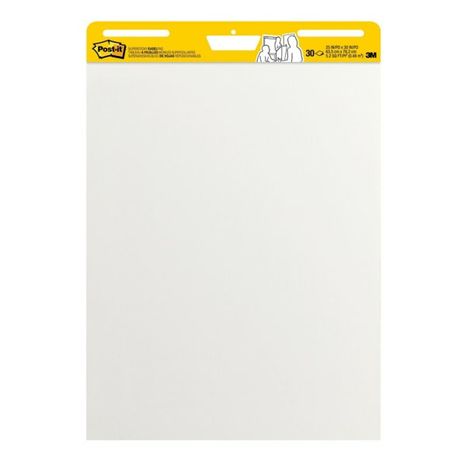 Post-It 25" x 30-1/2" White Self Stick Easel Pad