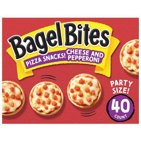 Bagel Bites Cheese & Pepperoni Mini Pizza Bagel Frozen Food Snacks