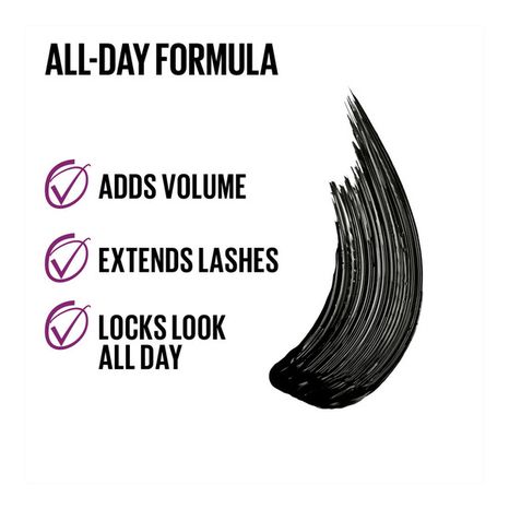 Maybelline Lash Lift Waterproof Mascara Eye Makeup, Very Black