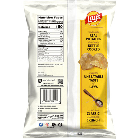 Lay's Kettle Cooked Potato Chips, Original