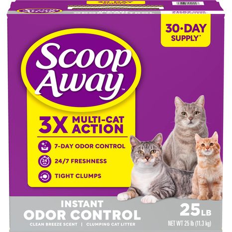 Scoop Away Clumping Cat Litter, Clean Breeze Scent