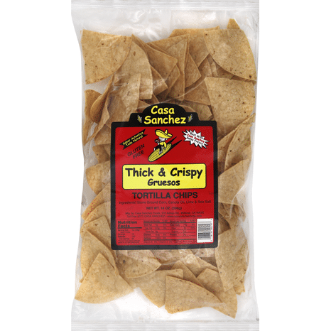 Casa Sanchez Tortilla Chips, Thick & Crispy