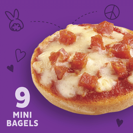 Annie's Frozen Uncured Pepperoni Mini Pizza Bagels