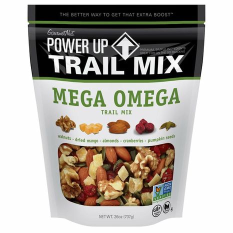 Gourmet Nut Power Up Premium Trail Mix, Mega Omega