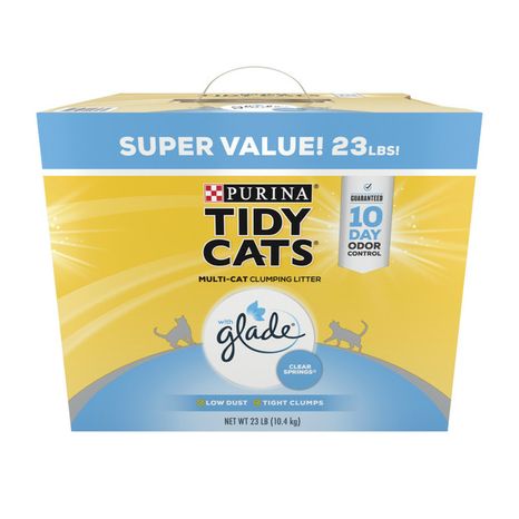 Purina Tidy Cats Clumping Cat Litter, Glade Clear Springs Multi Cat Litter