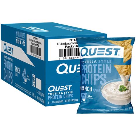 Quest Protein Chips, Ranch Flavor, Tortilla Style