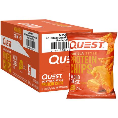 Quest Tortilla Style Nacho Cheese Flavor Protein Chips