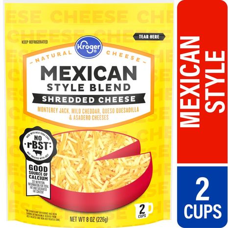 Kroger Mexican Style Blend Finely Shredded Cheese