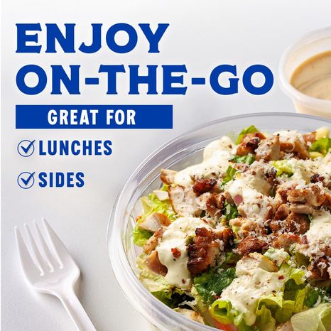 Kroger Chicken Caesar With Bacon Romaine Lettuce White Meat Chicken Parmesan Cheese Bacon Bits Croutons With Caesar Dressing Salad Kit