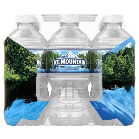 ICE MOUNTAIN Spring Water, 12-ounce plastic bottles (Pack of 12)