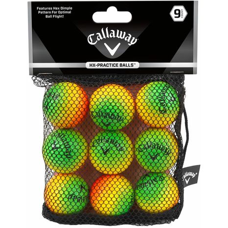 Callaway HX Multi Color Practice Balls – 9 Pack