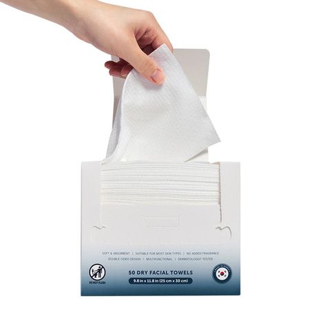 Kirkland Signature Daily Dry Facial Towels, 9.8 x 11.8 in