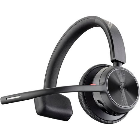 HP Poly Voyager Wireless Noise Cancelling Single Ear Headset With Mic - Black