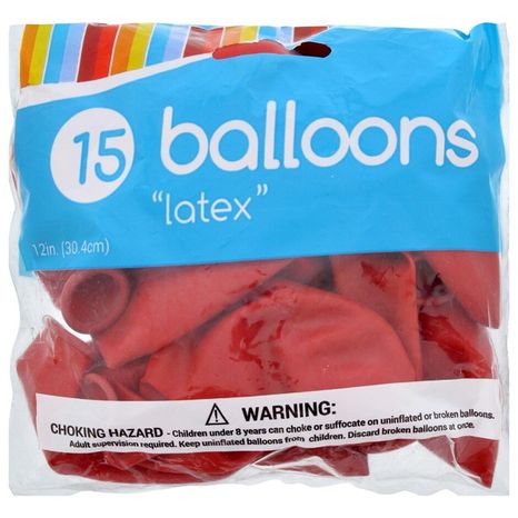 Family Dollar Latex Balloons Red - 12"